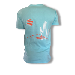 WAXX Moška Kratka Majica CACTUS bleu ciel