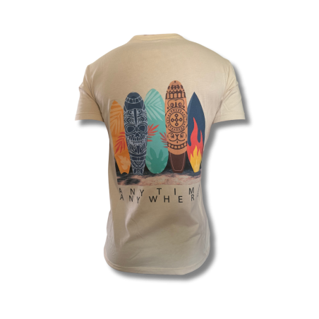 WAXX Moška Kratka Majica SURFING beige